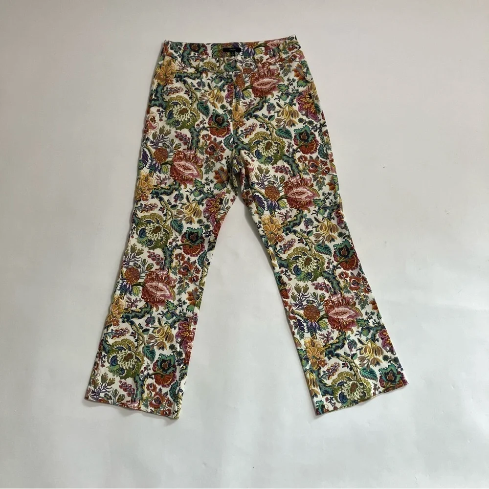 DREW micro flare floral trousers